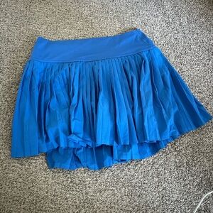 Aerie Vibrant Blue Pleated Mini Skirt